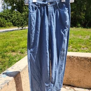 Habitual womens wide leg pinstripe lightweight Cotton pants. Size 2/26. boho